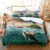 Cool Vivid Print Bedding Set 3Pcs World Turtles Turtle Island Style Modern Household Bedroom Ornament