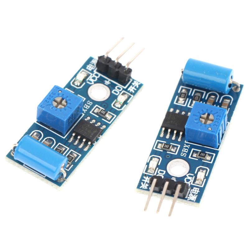 2/4/6Pcs Normally Closed Vibration Sensor Module Adjustable Sensitivity Vibration Switch Detection Board For Diy Projects