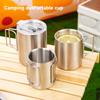 Camping Coffee Cup Portable Cooking Drinking Water Cup Outdoor Kitchen Equipment Travel Cookware Drink Cup Tourist Mug