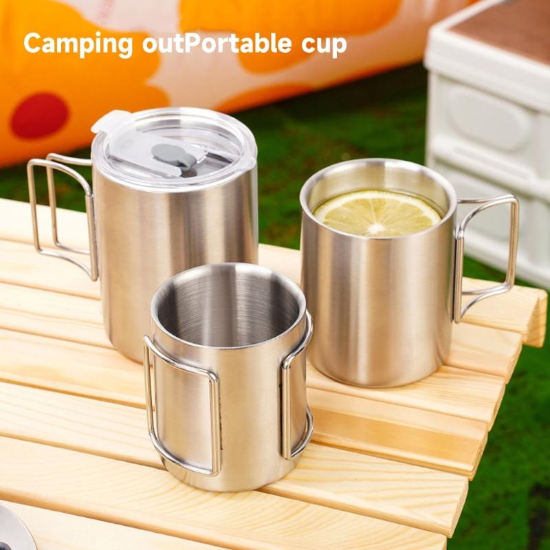 Camping Coffee Cup Portable Cooking Drinking Water Cup Outdoor Kitchen Equipment Travel Cookware Drink Cup Tourist Mug