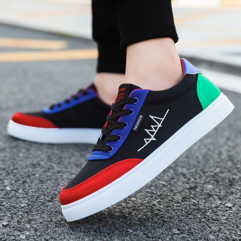 

Обувь мужская осенняя дышащая парусиновая обувь корейская версия модной молодежной спортивной обуви студенческая повседневная обувь мужская обувь для сноуборда 46