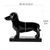 Fake Books Luxury Decoration Dachshund Sculpture Animal Office Desk Decorative Bookend Book Accessories Luxury Decorative Book