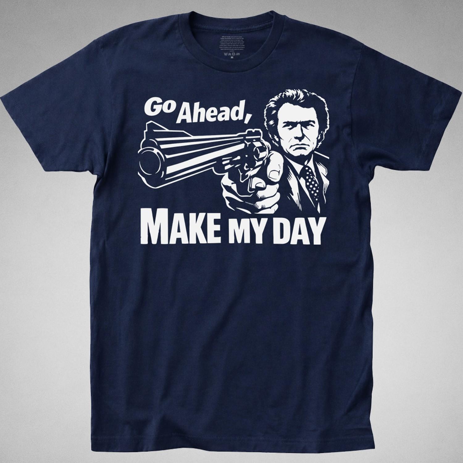 Dirty Harry Make My Day T-SHIRT magnum Clint Eastwood 70s Retro sudden impact 93 XXXL
