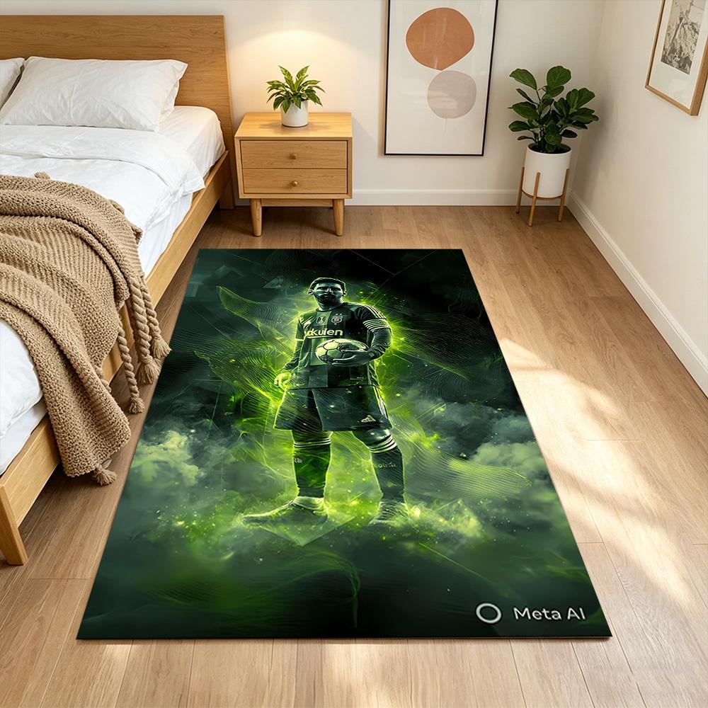 Argentina Messi Celebration Carpet Design for Living Rooms Dining Room Study Room Game Room Antislip Carpet Anime Office Decor