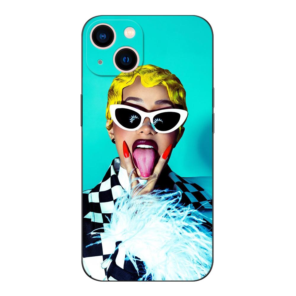 Black Tpu Case For OPPO Reno 6 5 3 4 4Z 4F SE 5F 5Z PRO PLUS Lite 6 6z  4G 5G Cardi-B