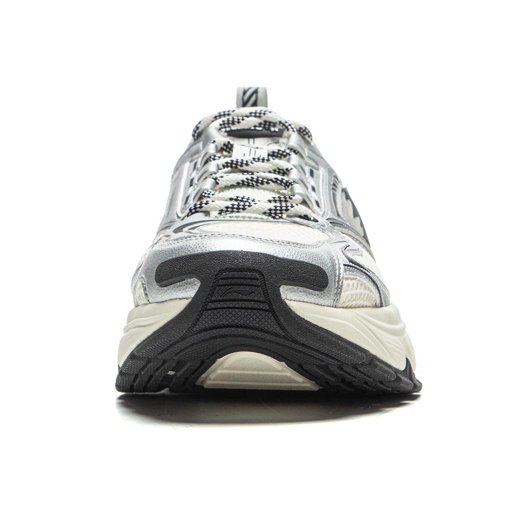 Li Ning Cushioning Abrasion Resistant Breathable Low top Casual Shoes Men's White Silver AGCV243-3
