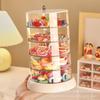 Rotating Multi-Layer Jewelry & Hair Accessory Organizer - Transparent, Anti-Oxidation Princess Storage Box