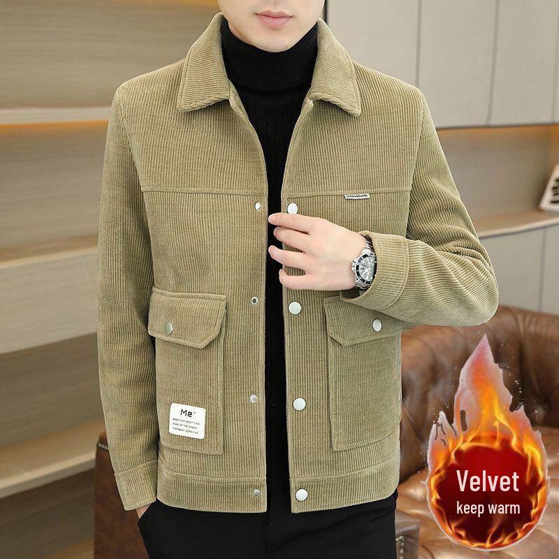Men's Korean Style Lapel Casual Jacket - 2025 Autumn/Winter Trend