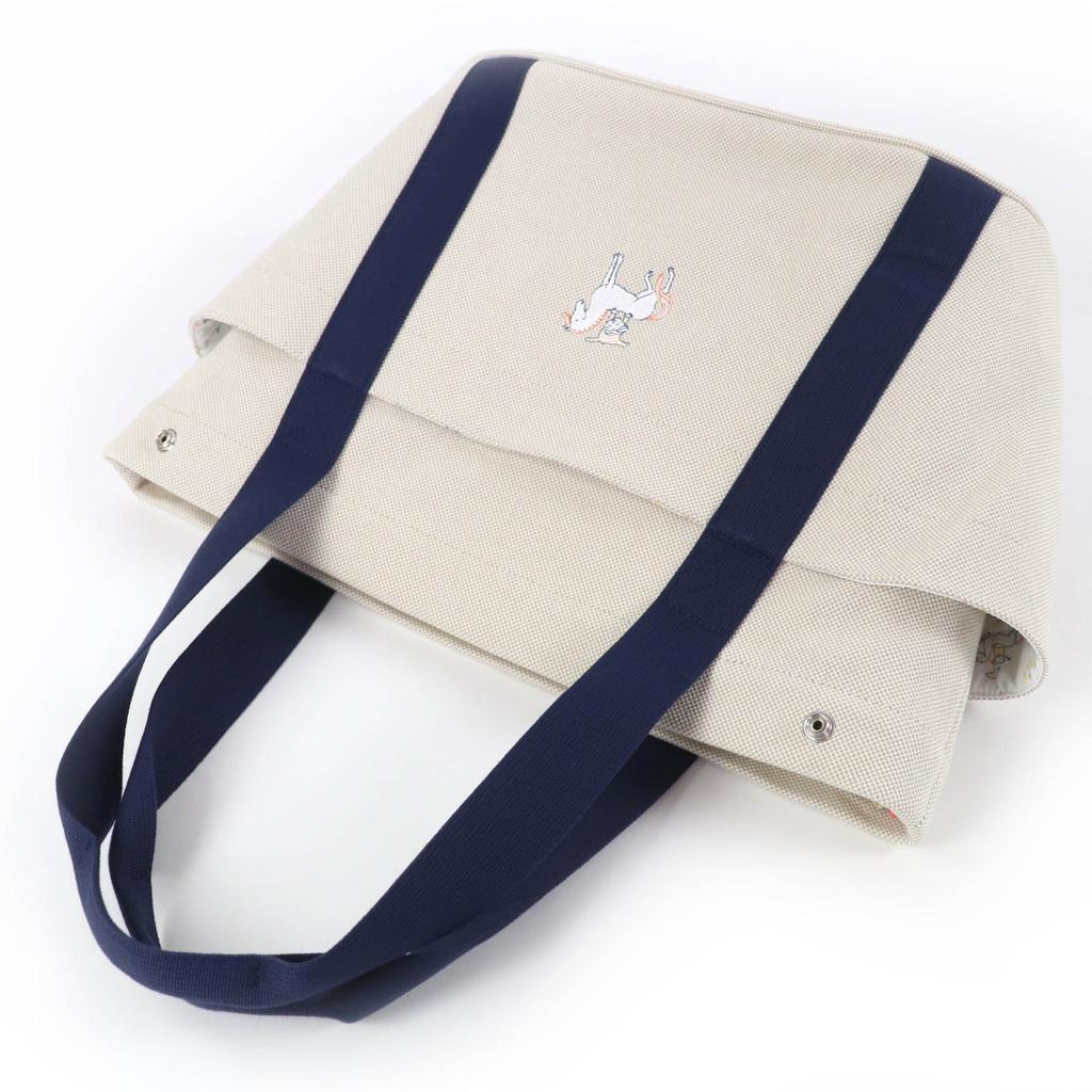 Excellent HERMES Tote Bag Mother's Bag Gabriole cotton Women Used