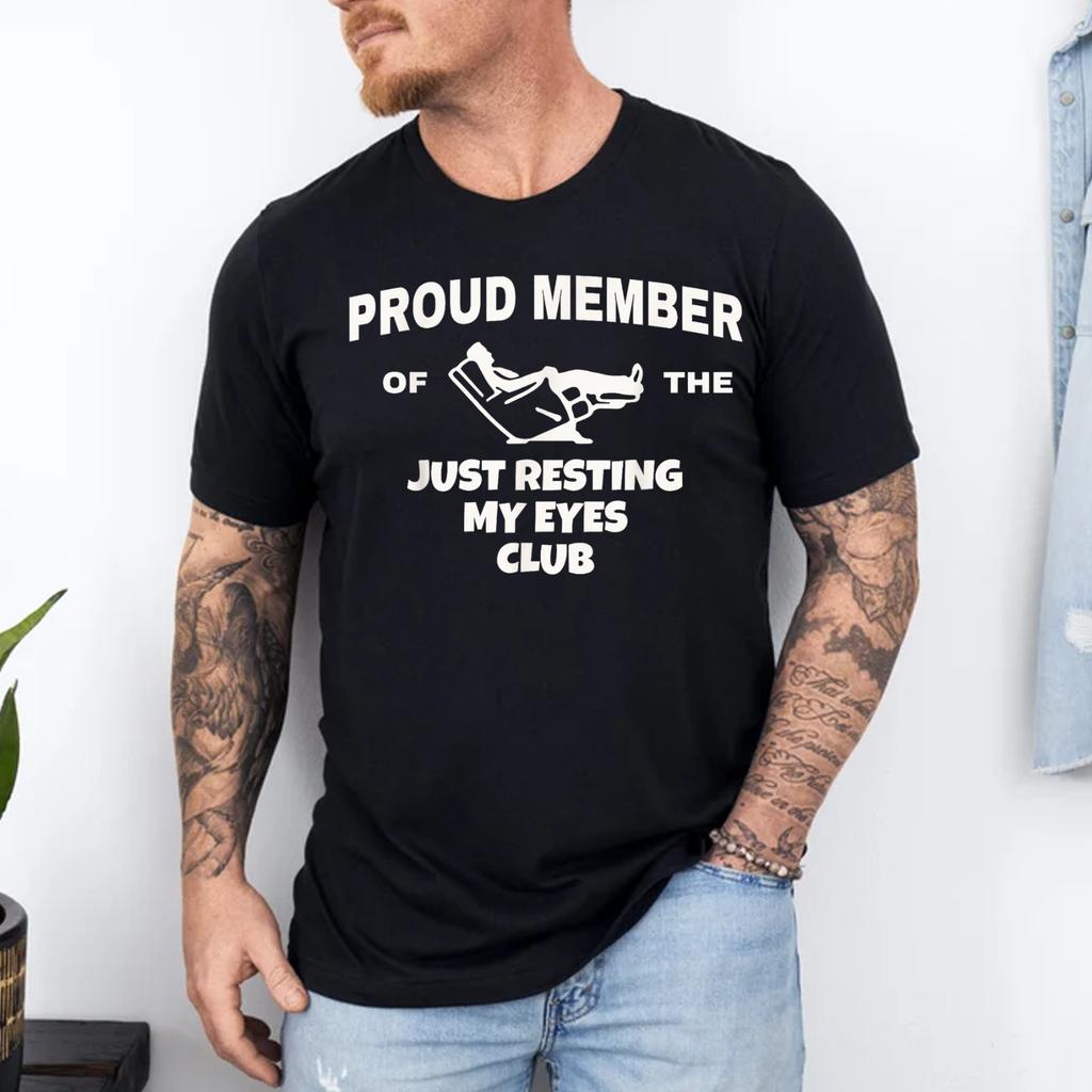 Stolzes Mitglied des „Nur Augenruhe“-Clubs Papa Vatertagsgeschenke T-Shirt