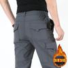 Outdoor Overalls für Herren Gerade geschnittene Hosen mit Samt und mehreren Taschen Locker Winddicht Wandern