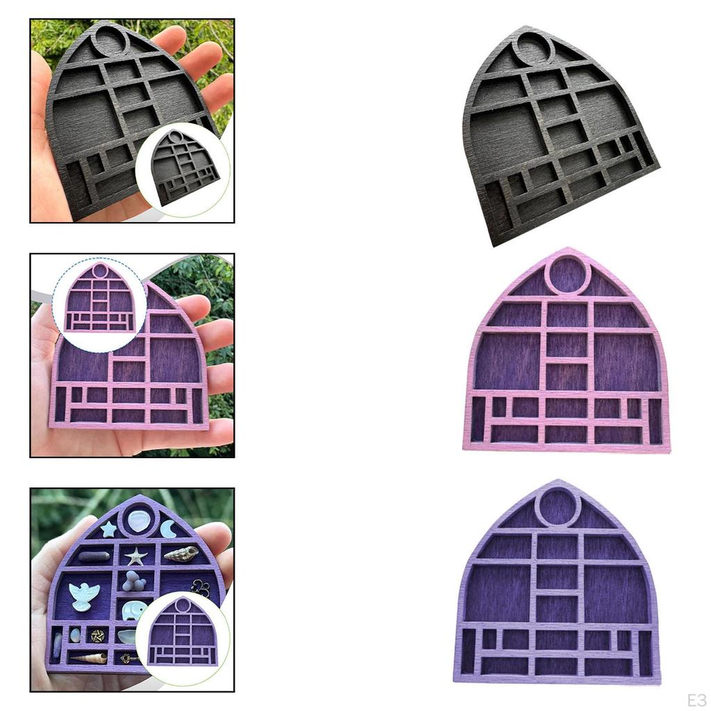 Miniature Trinket Shelf Mini Jewelry Holder Durability Display Tray Home Decoration Rock