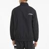 Puma Ferrari Racing Series Gesticktes Logo Stehkragen Sportjacke Herren Oberbekleidung Schwarz 531644-01