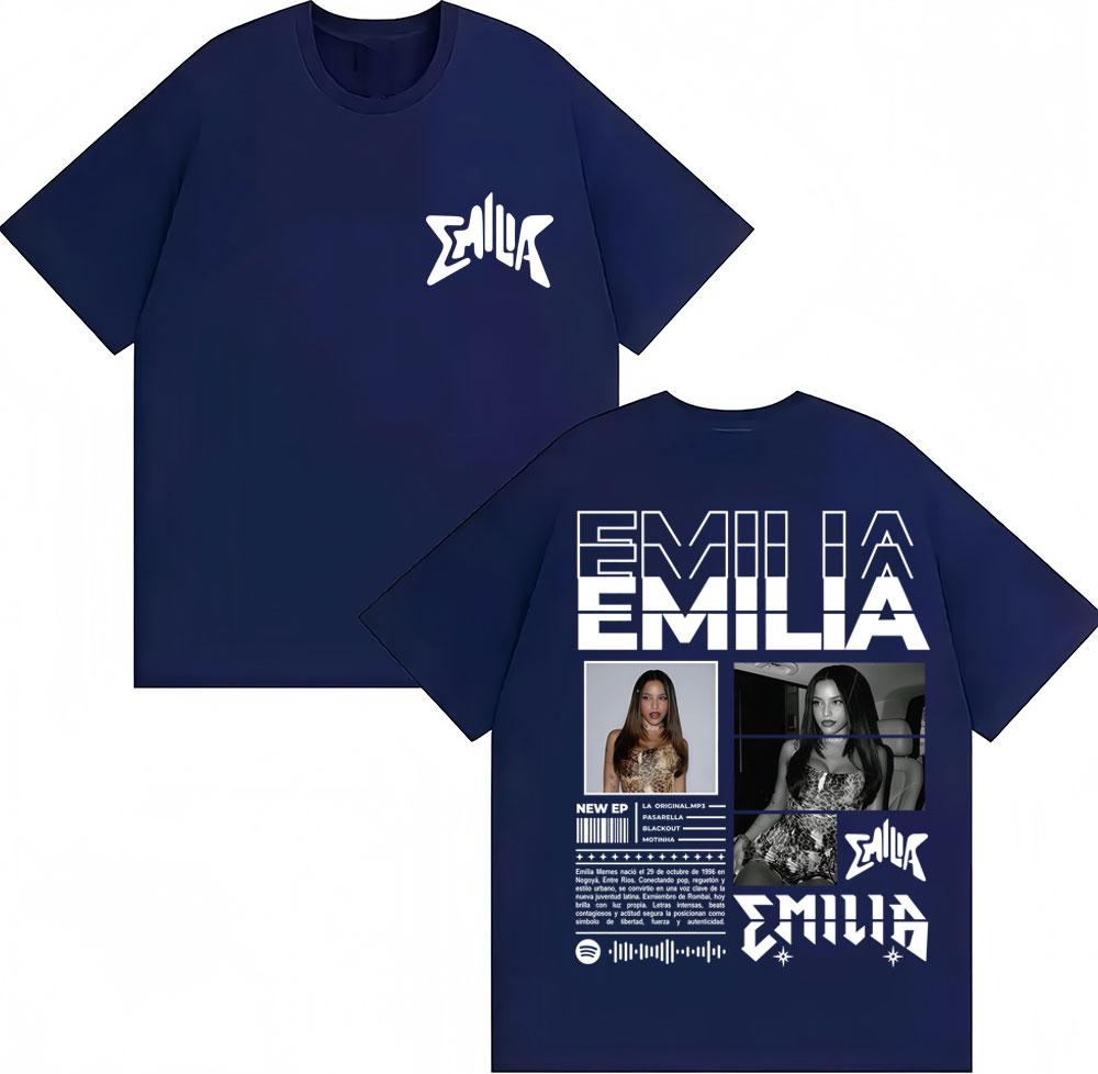 

Singer Emilia Mernes MP3 Tour Graphic T Shirt Unisex Women Fashion Pop Music Hip Hop Short Sleeve Oversized Cotton Casual Tshirts 4XL
