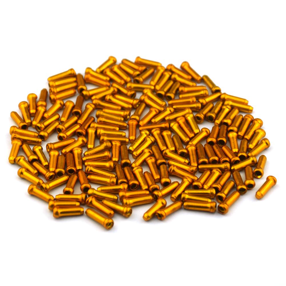 50 Pcs/lot MTB Bicycle Brake Shifter Inner Cable Tips Crimps Aluminum Alloy Cycling Parts Bike Derailleur Shift Cables End Caps