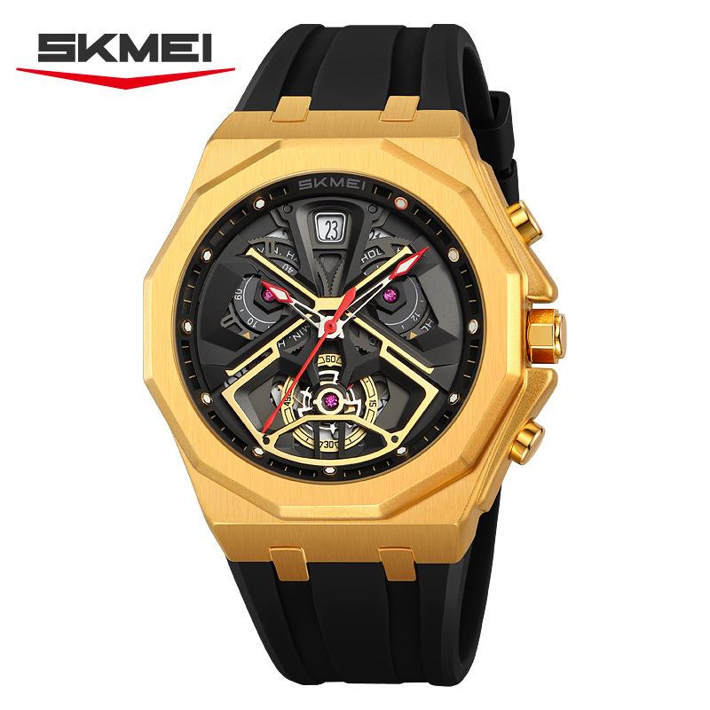 Skmei Luxus Hohl Herrenuhren Wasserdicht Herren Sport Quarzuhren Für Männer Mode Felge Männer Armbanduhr