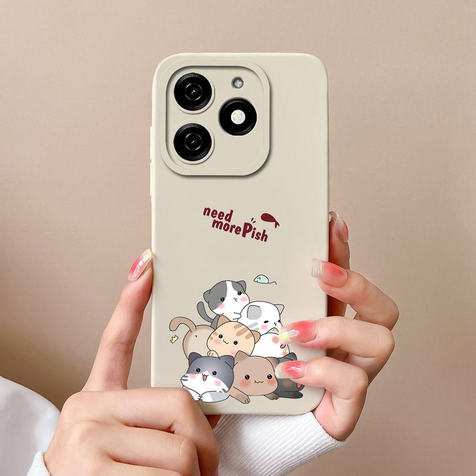 Dinosaur Case For infinix Smart 8 Pro Plus Soft Back Cover Comfortable Liquid Silicone High Quality Phone Housing For Smart8 HD