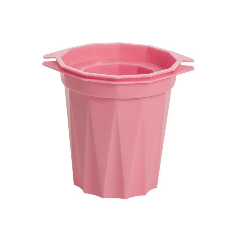 Creative Ice Cup Mold Summer Maker Homemade Refrigerator DIY Ice Cup Mold Frozen Drink Cup Mold Ice Cube Mould Bar Tool розовый