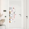 62KD Lovely Cartoon Themed Door Sticker Door Decal For Living Area Easy Apply Waterproof Home Decoration