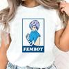 T-shirt Femboy femme Pastel Digital Punk hip hop harajuku T-shirt Classique Streetwear Tendance Coloré Grunge graphique Années 2000