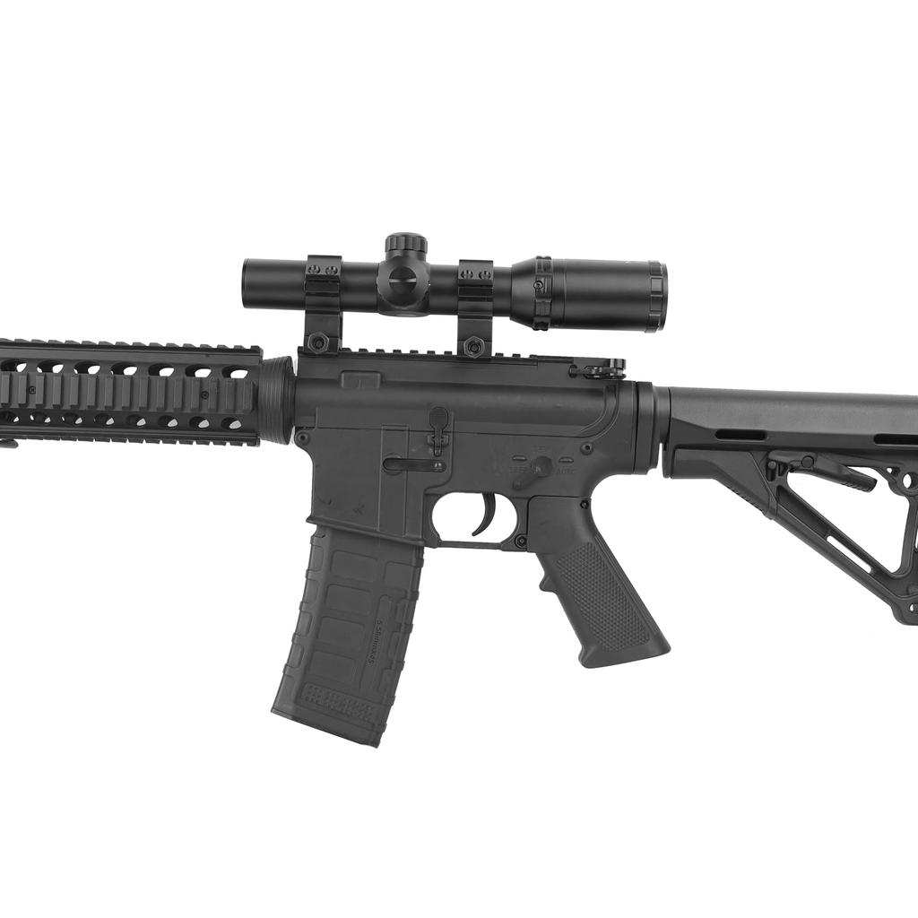 SKEERY 1-4x24RG Riflescope, Short Scope, 5 Brightness Settings for R and G, 1-4x Magnification Sight, 20mm Rail Mount