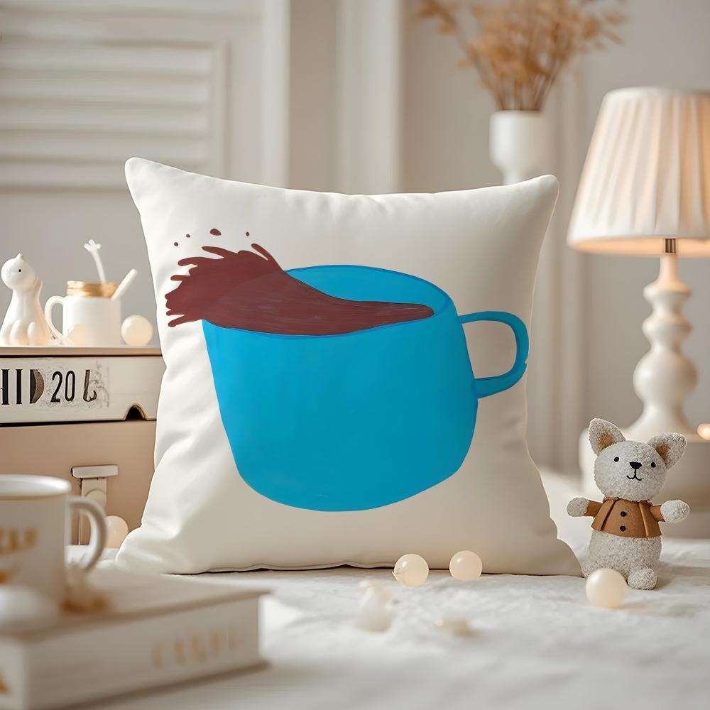 

DDavid SShrigley ART Cushion Cover Antidustmite Pillowcase Invisible zipper silky short plush Sofa cushion cover 30X30cm