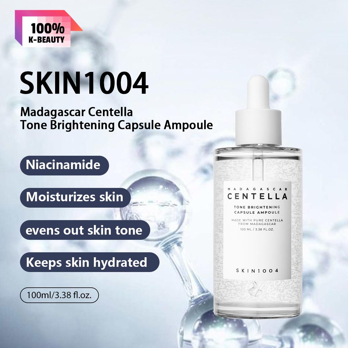 

SKIN1004 Madagascar Centella Tone Brightening Capsule Ampoule 100ml, Nourishing, Light Texture, Fast Absorbing, Non-Sticky, K-Beauty, Korean Makeup 100ml/3.38 fl.oz.