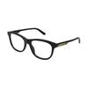 Gucci Stripe Decoration, Irregular Shape, Optical Frame, Men's Style, Black