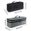 Double-layer Hair Dryer Carrying Case Portable Travel Storage Bag Universal Zipper Organizer Bag for Hair Curler Tools