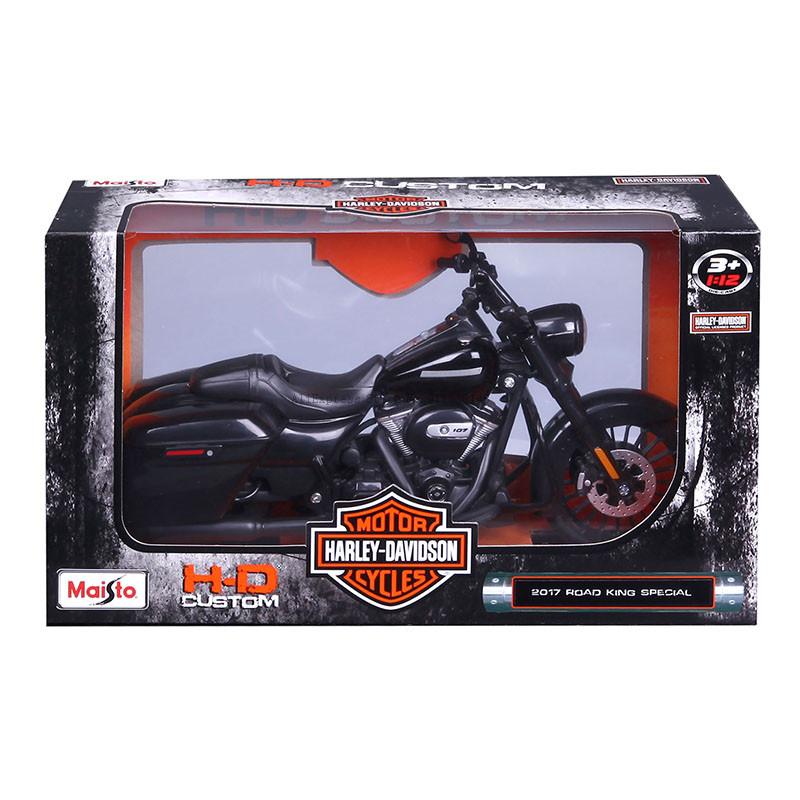 1:12 verschiedene Stile Harley Davidson 2017 Road King Special Classic Statisches Druckguss-Motorradmodell Sammlerspielzeug Geschenk