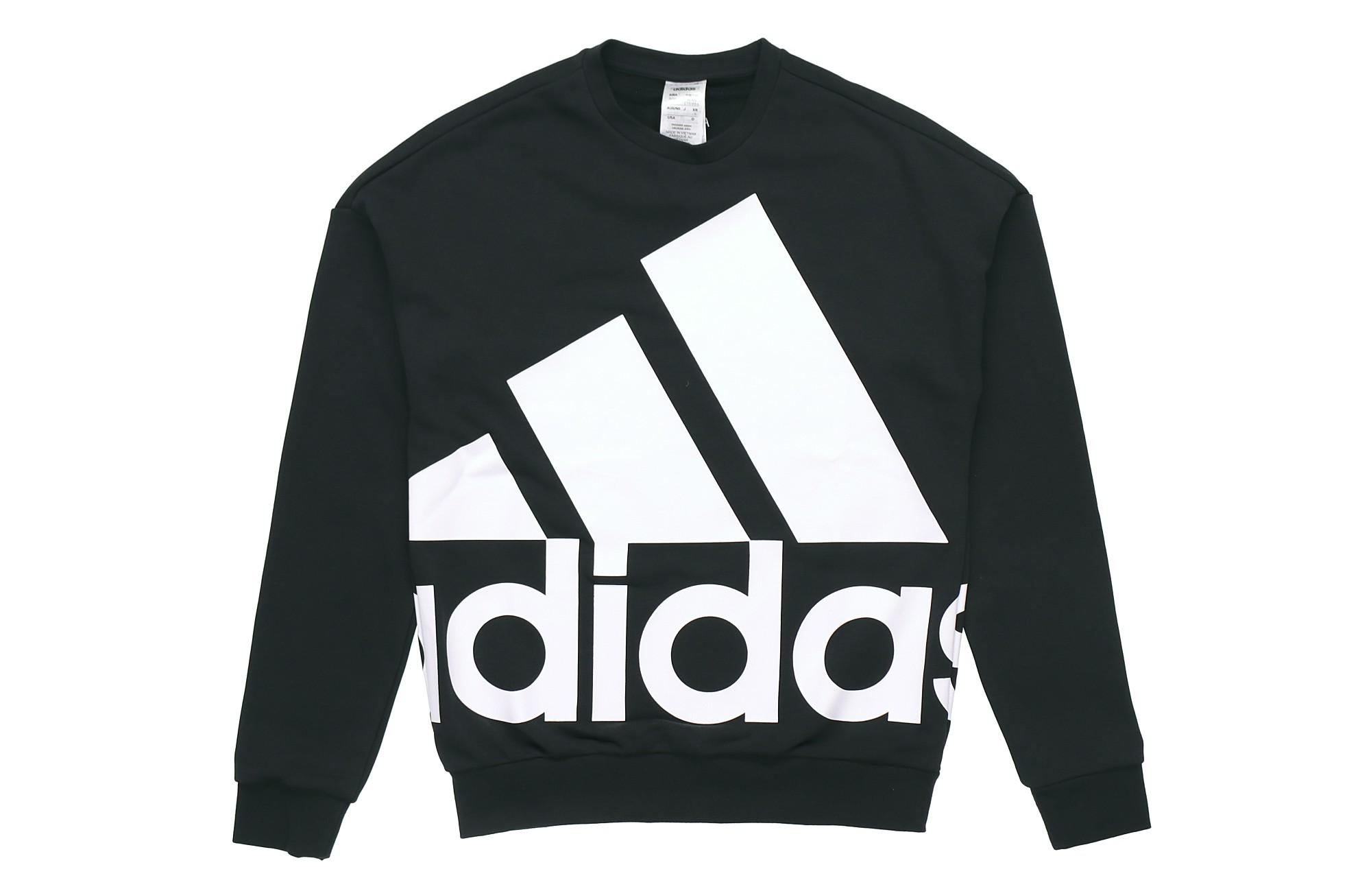 

Adidas Sweatshirts Men s Black Crew Neck Moderate Regular GK0617 S