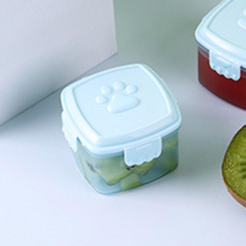 Round/square Sauce Container Plastic Crisper Box Portable Sauce Box  Mayonnaise