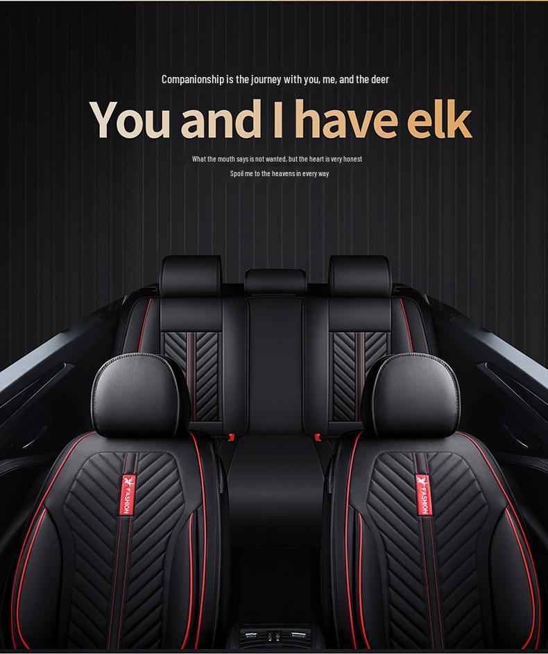 Universal Four-Season Sporty Microfiber Leather Car Seat Cover