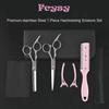 DIY Hair Kit - Haircut Scissors Thinning Shears - Professional Barber Sharp Haircut Scissors Hair Clipper Set with Leather Case for Haircut 7 Piece Se