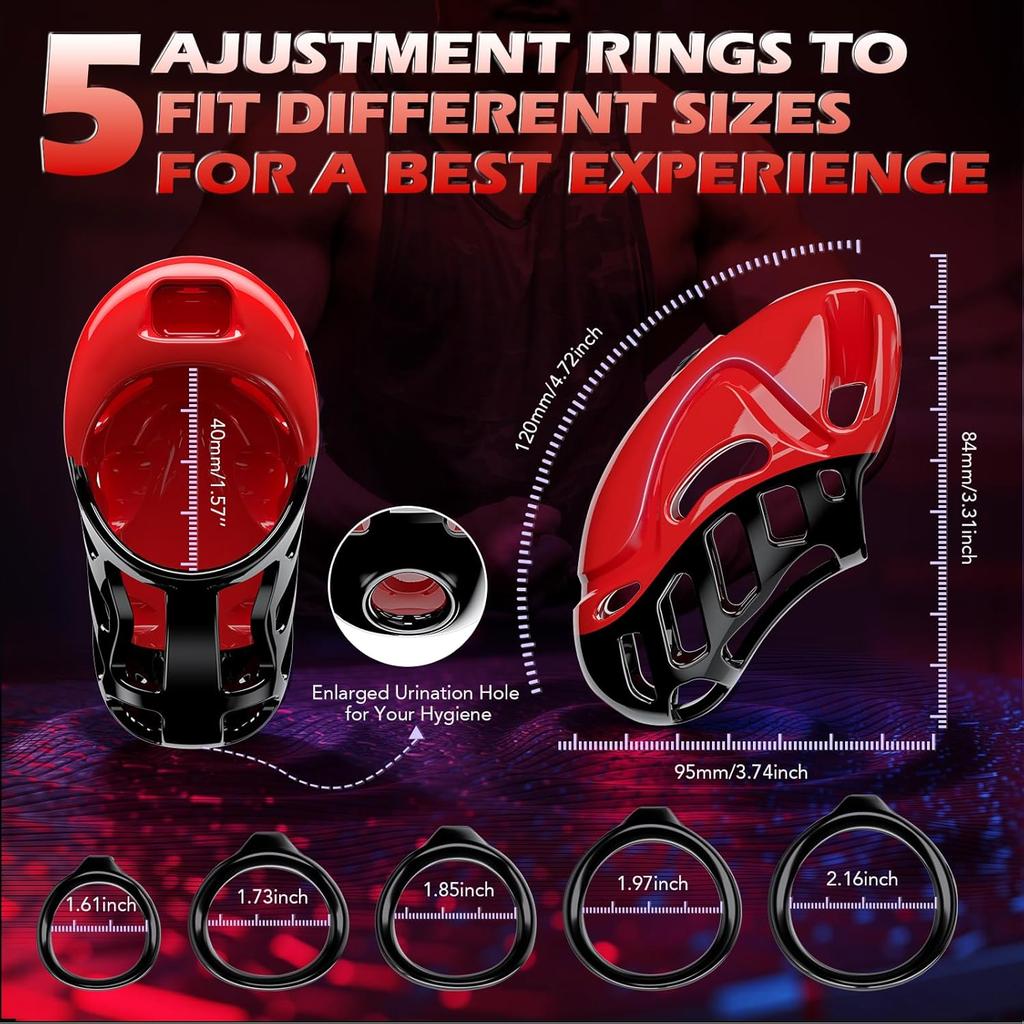 New product chastity cage remote chastity lock Male chastity short lock Cobra penis fake woman Ring remove