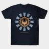 Men Black Print T-shirt Battlestar Galactica Retro Japanese No-Cut Transfer Paper Print Cotton Tshirt