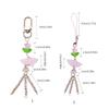 Fashionable Decorative Bead Pendant Chain Portable Fan Pendant Phone Accessory Fringe Phone Chain Hangings Decorations