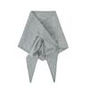 Wool Knitted Scarf Windproof Cross Scarves Simple Triangle Shawl  Outdoor