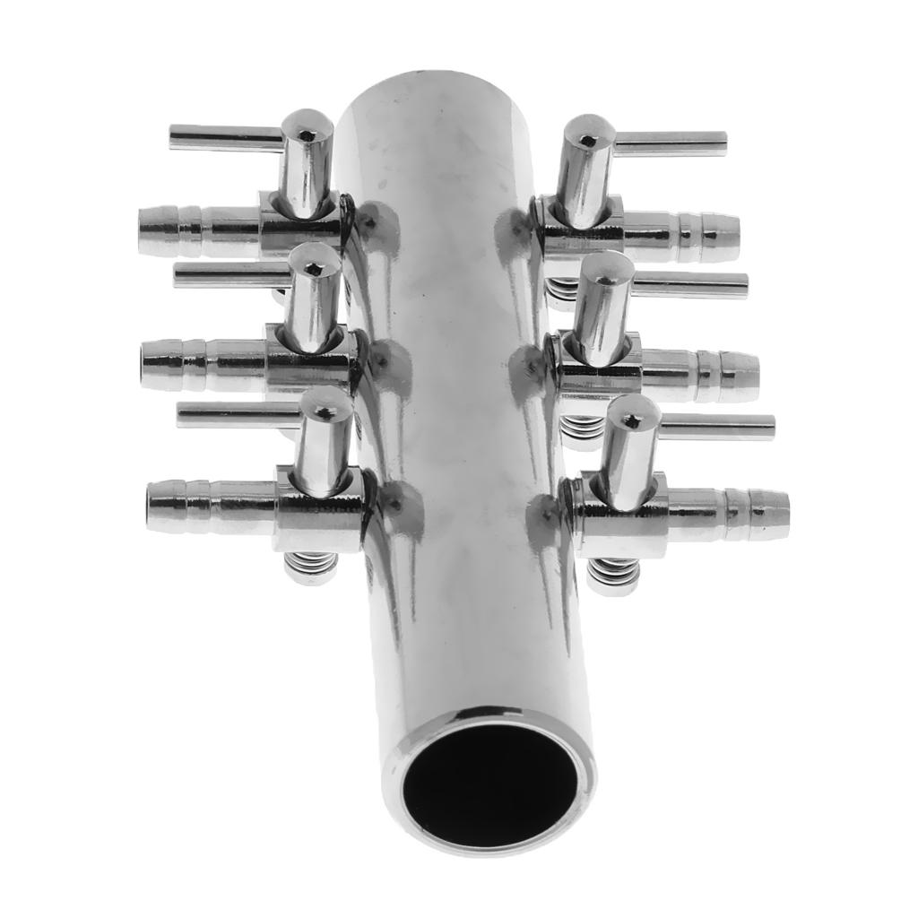 4/6/8/10/12 Way Pump Manifold for Marine Fish Tank Aquarium
