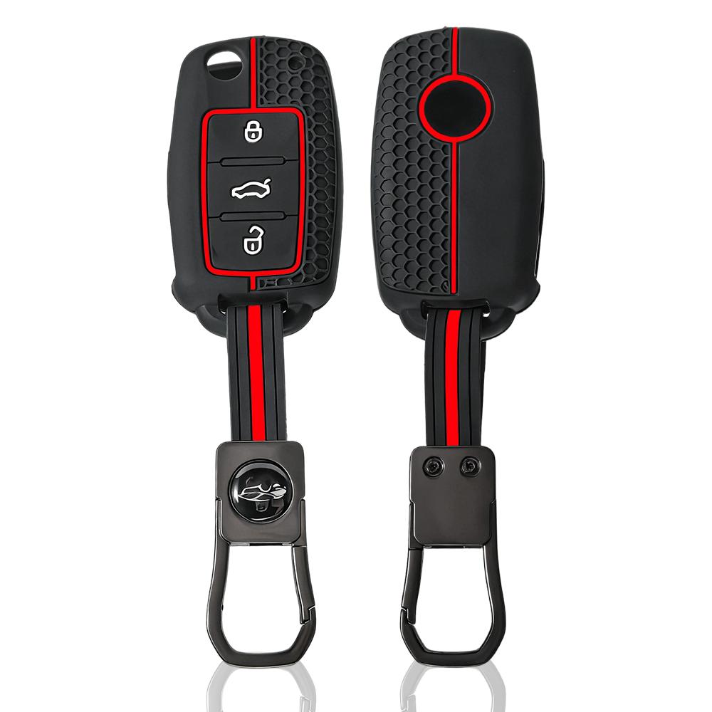 Silicone Car Key Case Protect Cover for Skoda Yeti Superb Rapid Octavia for SEAT Leon Ibiza for VW VOLKSWAGEN Golf Jetta POLO