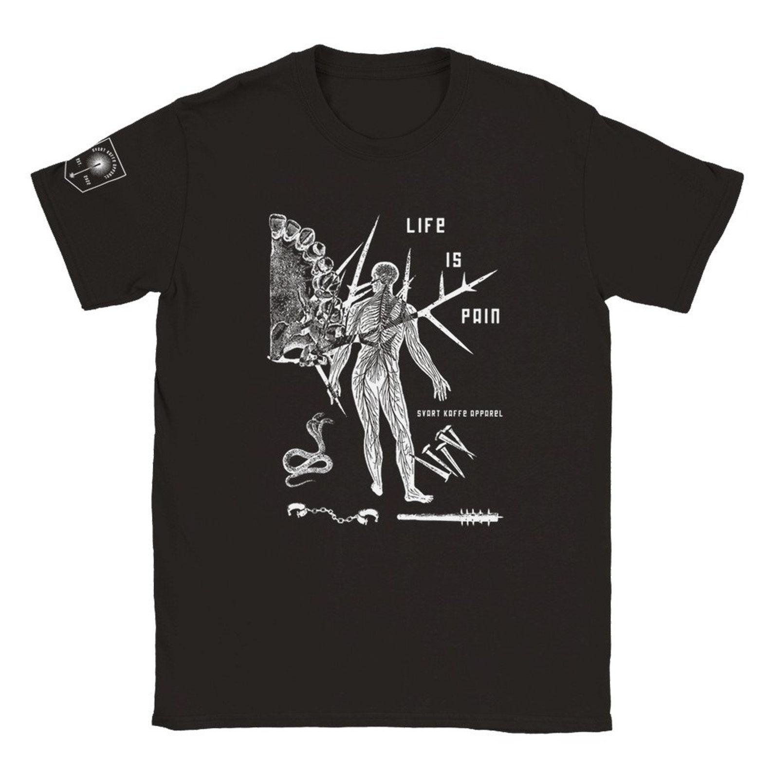 Life Is Pain - Classic Unisex Crewneck T-shirt | Gildan 64000 L