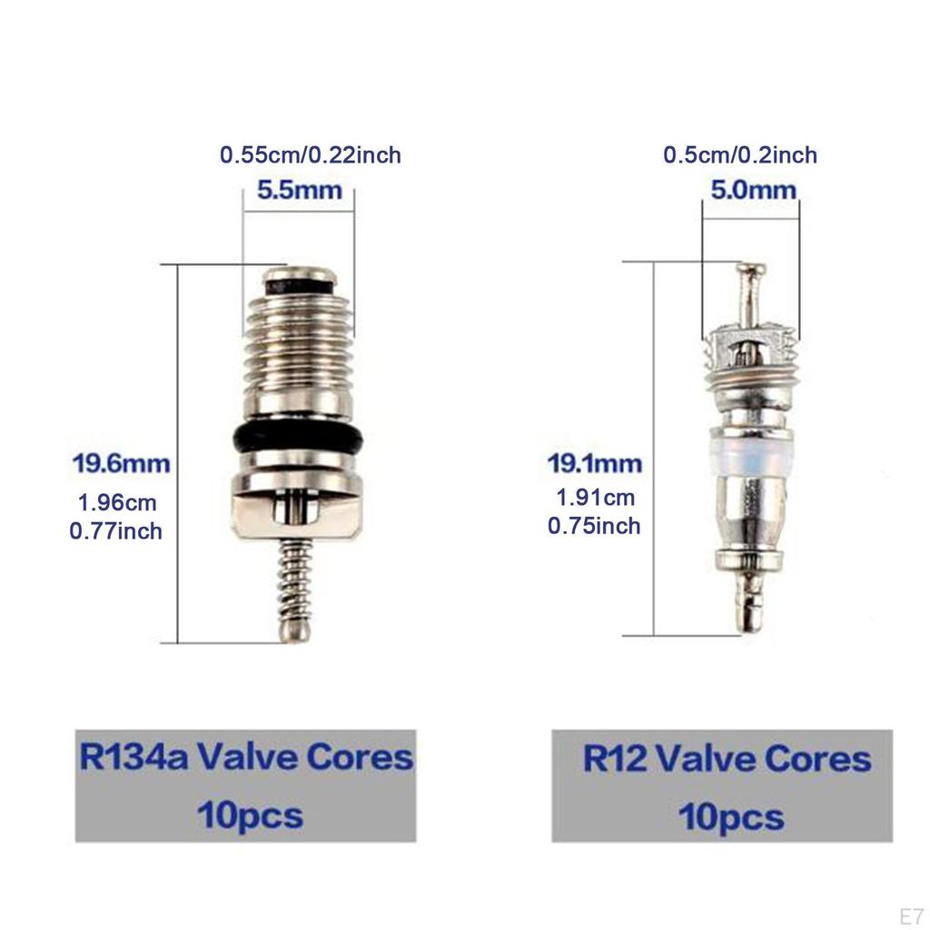 Air Conditioning Valve Core Kit Leakproof Component Remover Installer Tool for Automobile Automotive