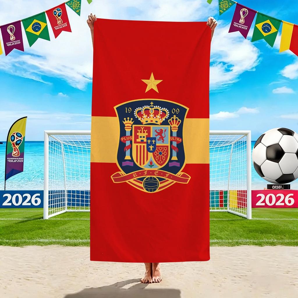 World Cup Beach Towels, Us-Canada-Mexico Football Team Microfiber Quick-Drying Absorbent Bath Towels, Sports Towels