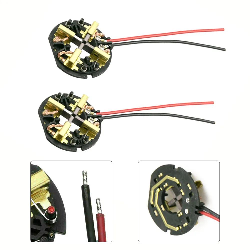 Set of 2 Carbon Brushes for Replacement In 260220 and 265020 Drills Works with C18ID Driver Enhanced Performance Features