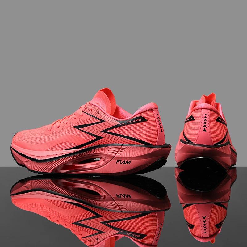 Marathon Air Cushion Carbon Plate Sports Running Shoes Men Breathable Lightweight Women'S Comfortable Athletic Nonskid Sneakers