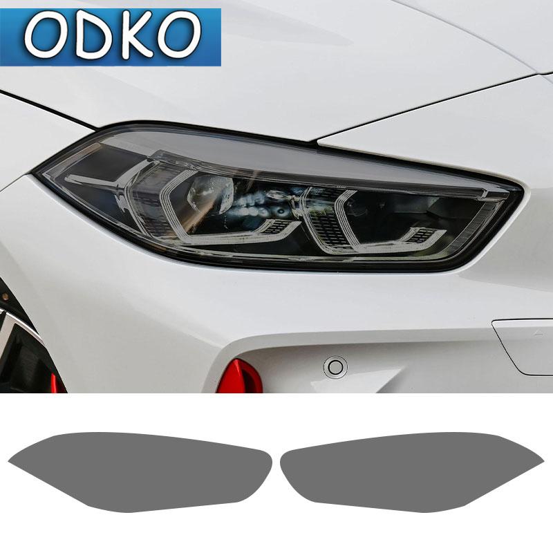 Autocollant TPU Noir Fumée Film Protecteur Phare de Voiture Pour BMW F40 F22 F44 F30 F31 G20 F34 F32 F36 F10 G30 F06 F07 F12 F01 G11