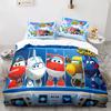Super Wings Bedding Set Bedspread Single Twin Full Queen King Size Game Super Wings Bed Set Children's Kid Bedroom Duvetcover 05