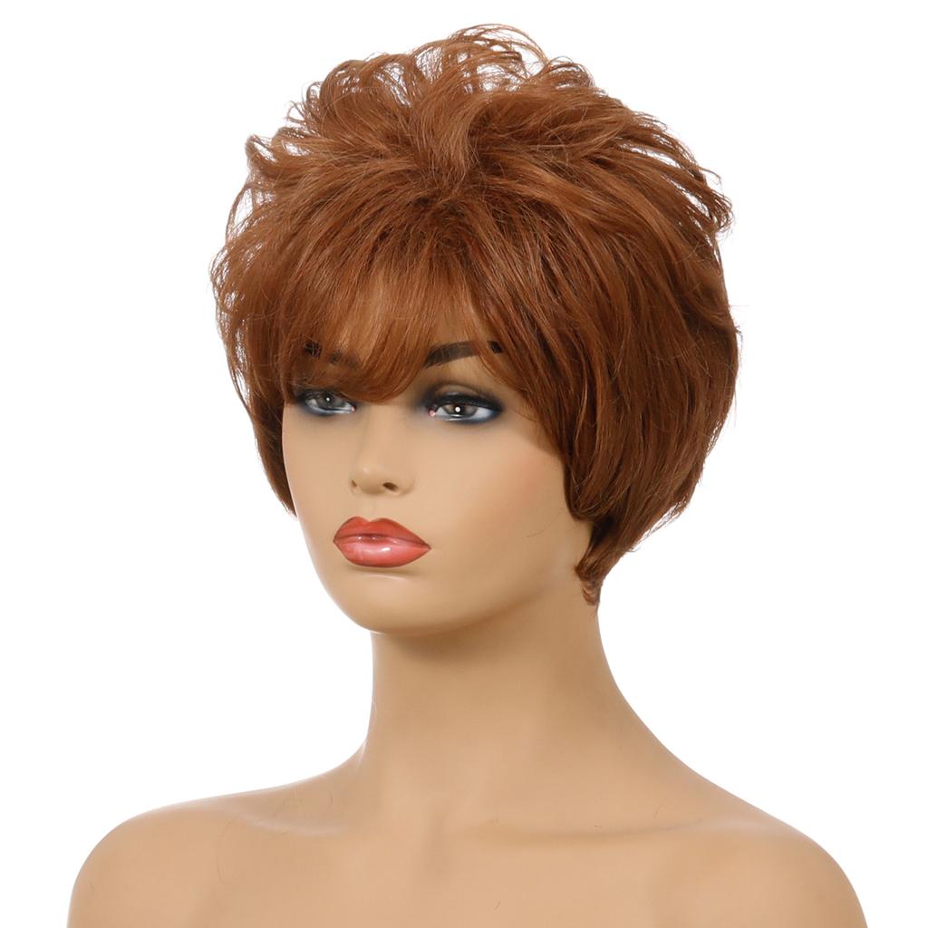 Synthetische Perücken Damen Natürliche Lockenperücken Für Frauen Modische Kurze Perücke Schwarz Braun Blond Perücke Weiblich Für Den Täglichen Gebrauch