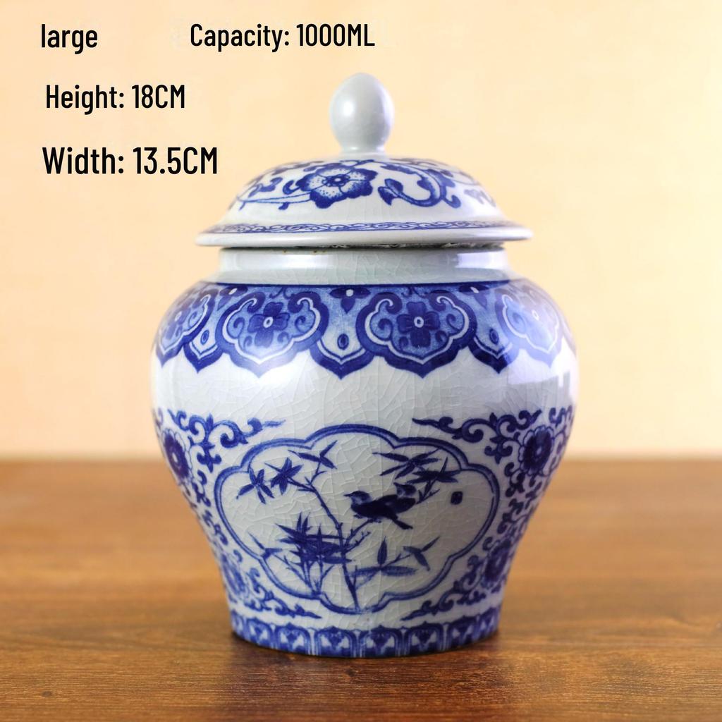 Retro Ceramic Tea Storage Cans - Moisture-Proof, Sealed, Small Clay Containers