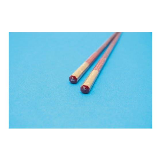 Kawaii Octagonal Chopsticks, Ito-guruma (Thread Wheel) Design, Black, 23cm, Dishwasher Safe, Non-slip Finish